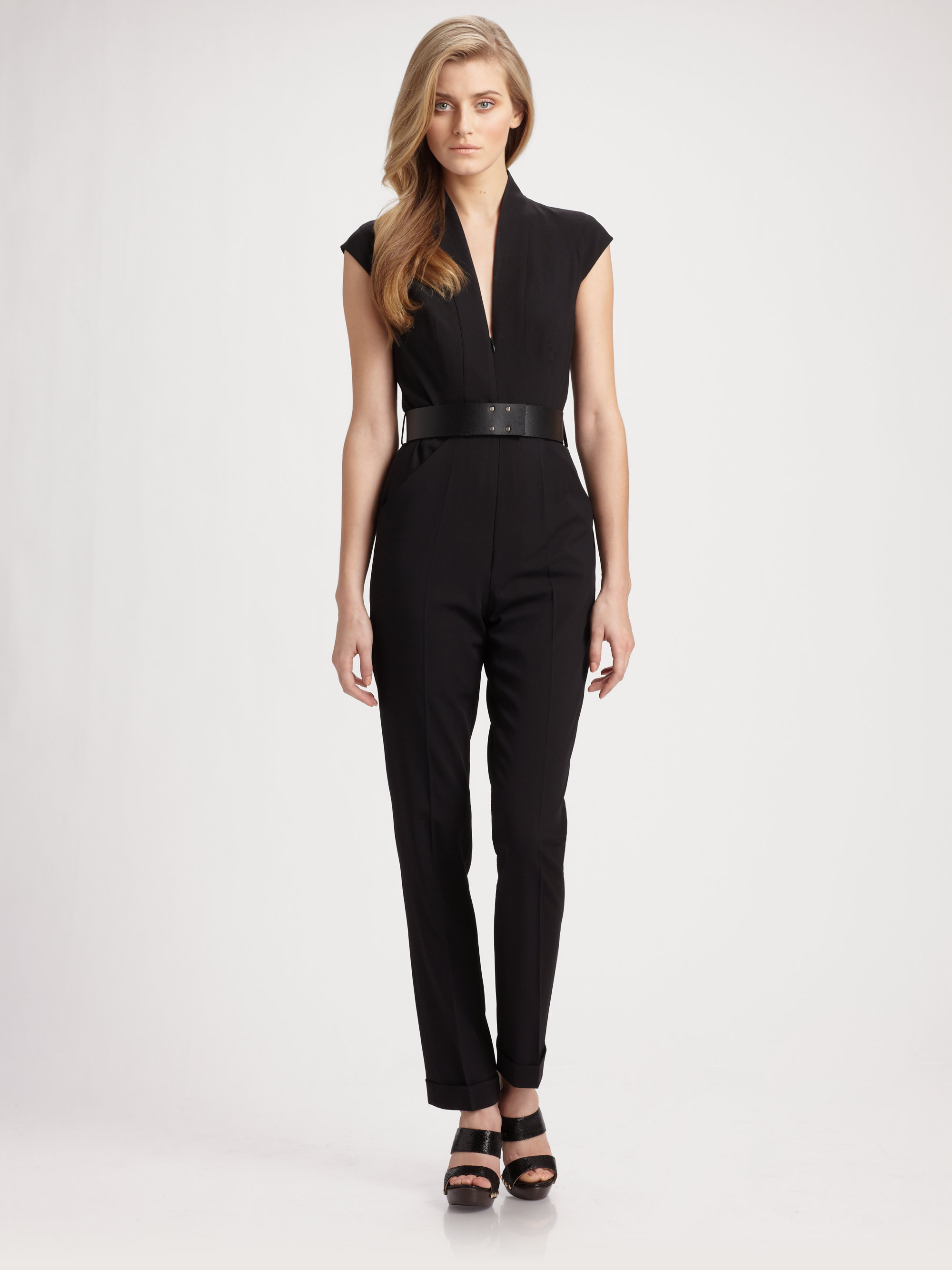 straight leg jumpsuit
