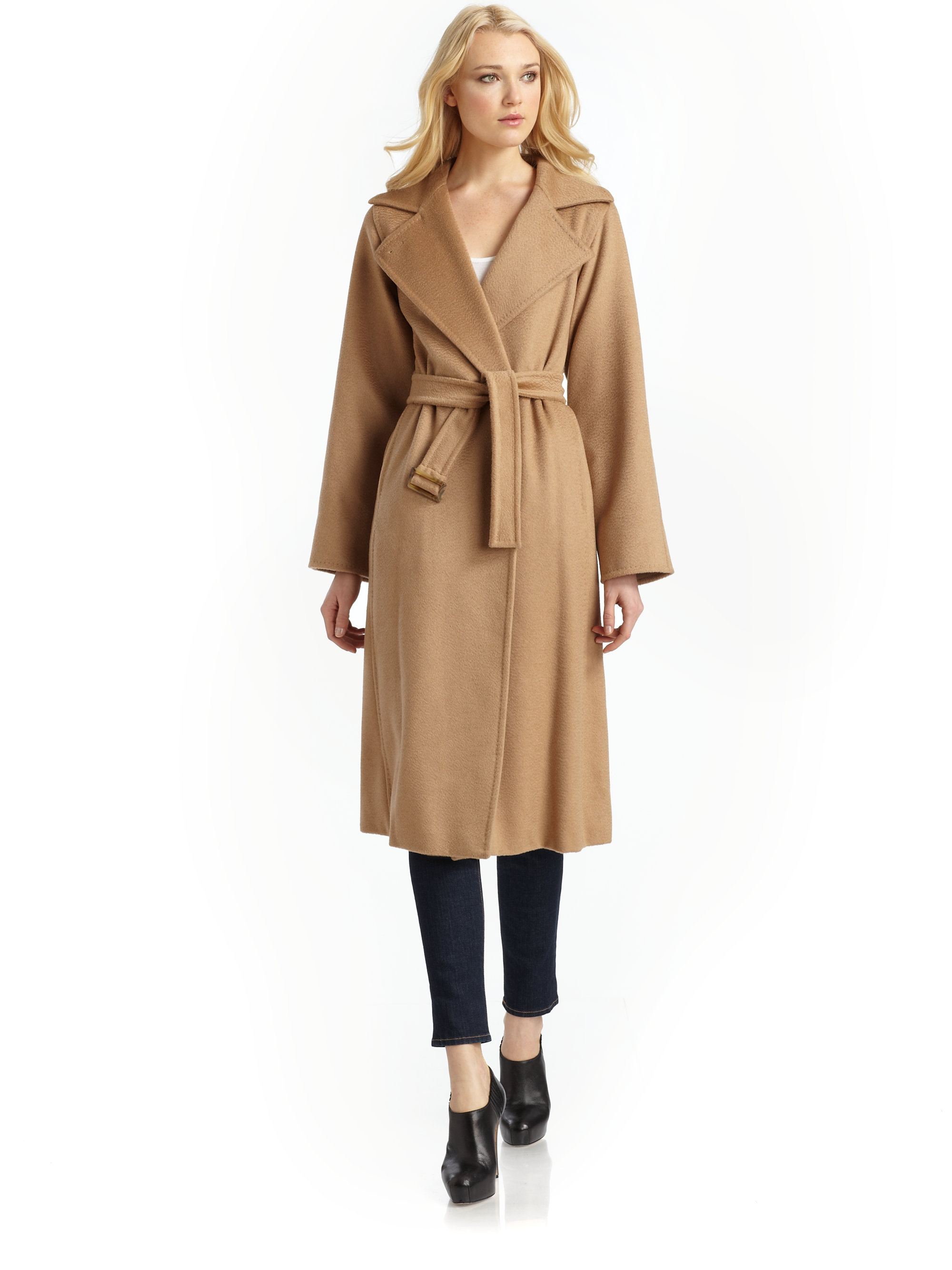 Lyst - Max mara Manuela Camel Hair Coat in Brown