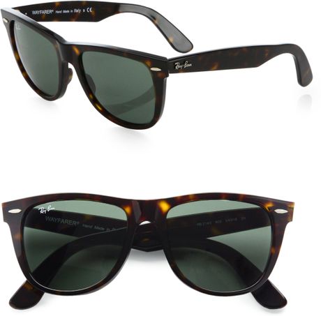 Ray-ban Classic Wayfarer Sunglasses in Black (dark tortoise) | Lyst