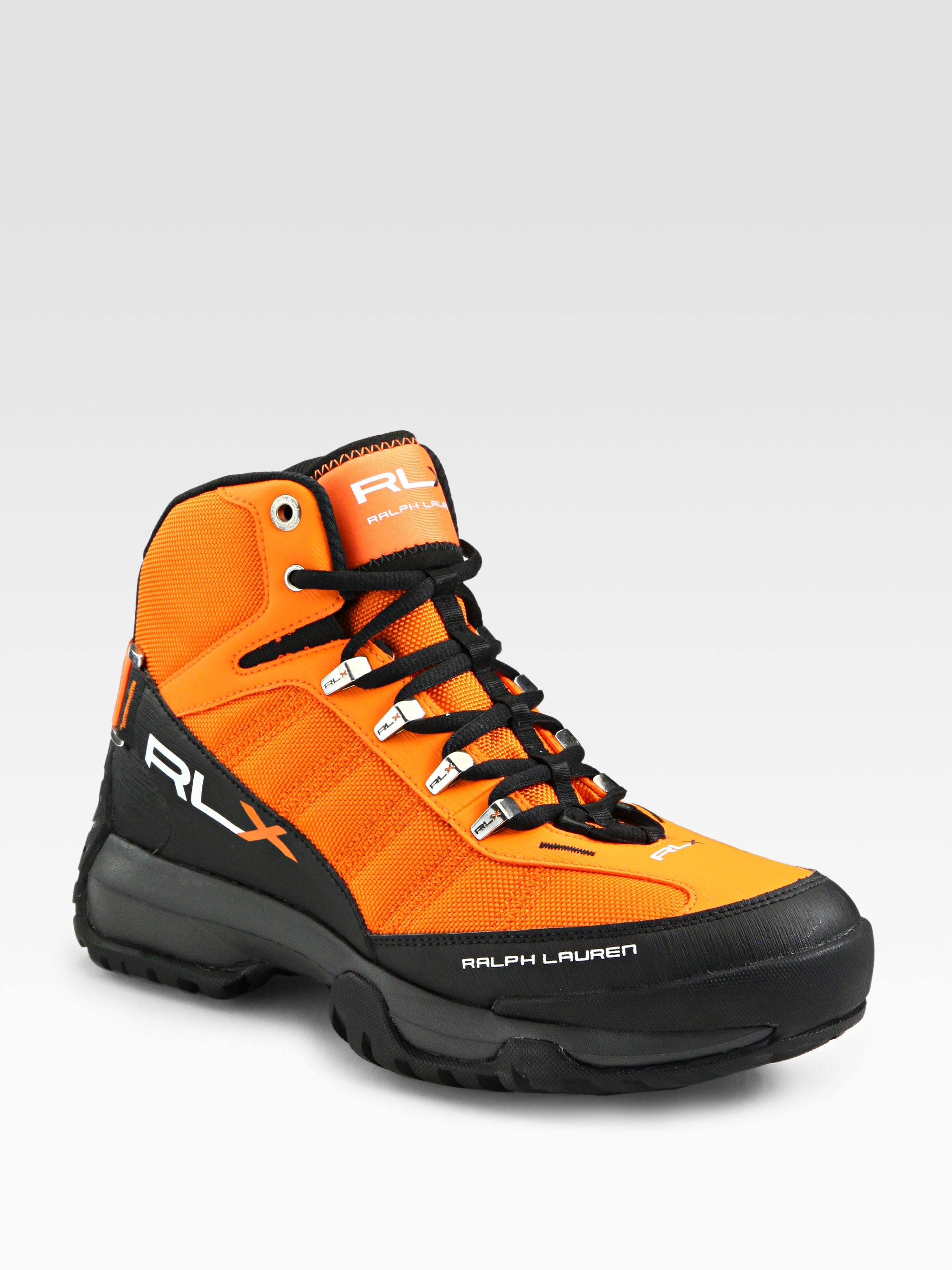 RLX Ralph Lauren Hightop Sneakers in Orange-Dark Grey (Orange) for Men |  Lyst