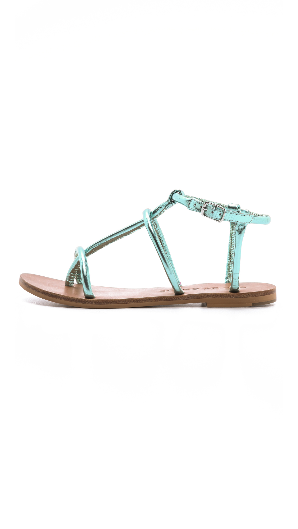 Lyst - See By ChloÃ© Tubular Flat Sandals in Blue
