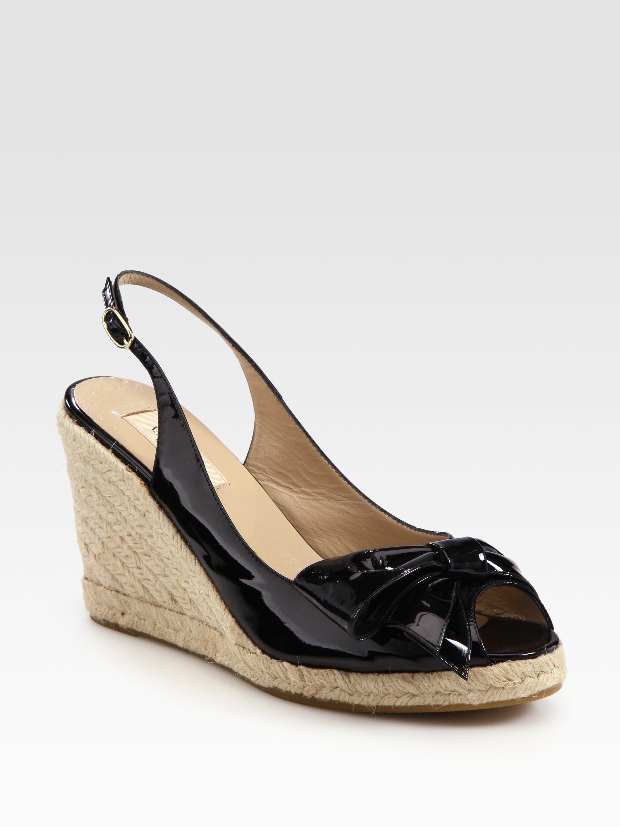formal black wedge sandals