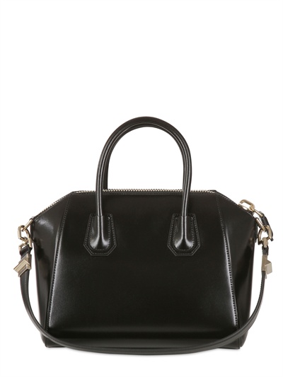 Lyst - Givenchy Small Antigona Shiny Smooth Leather Bag in Black