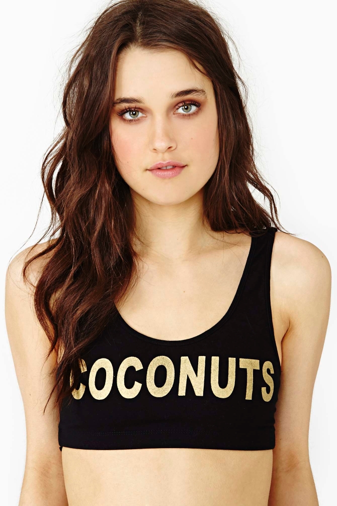 Lyst Nasty Gal Coconuts Bra Top in Black