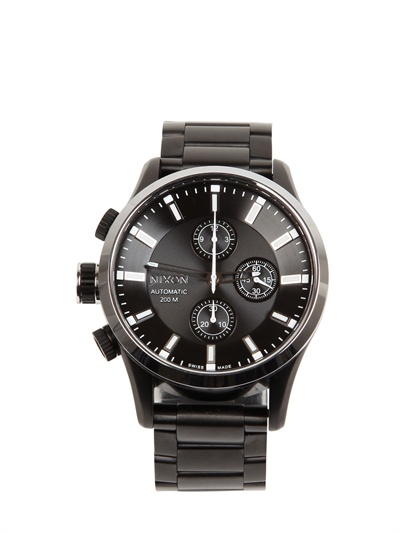 Nixon The Automatic Ltd Edition Chrono Watch in Steel (Black) for Men - Lyst