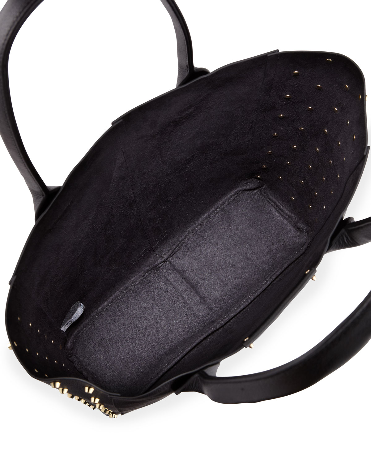 black studded side bag