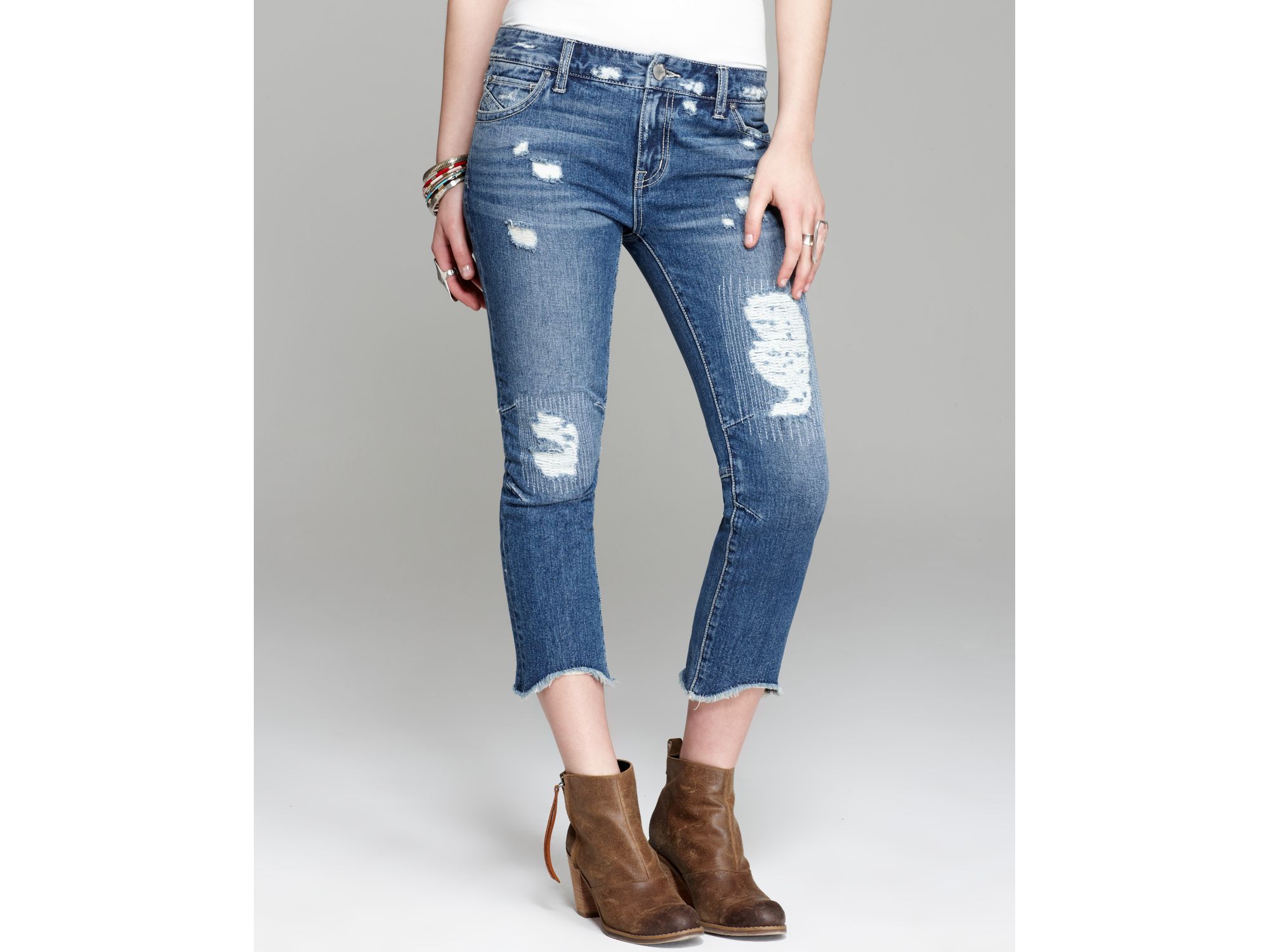 rugged denim jeans