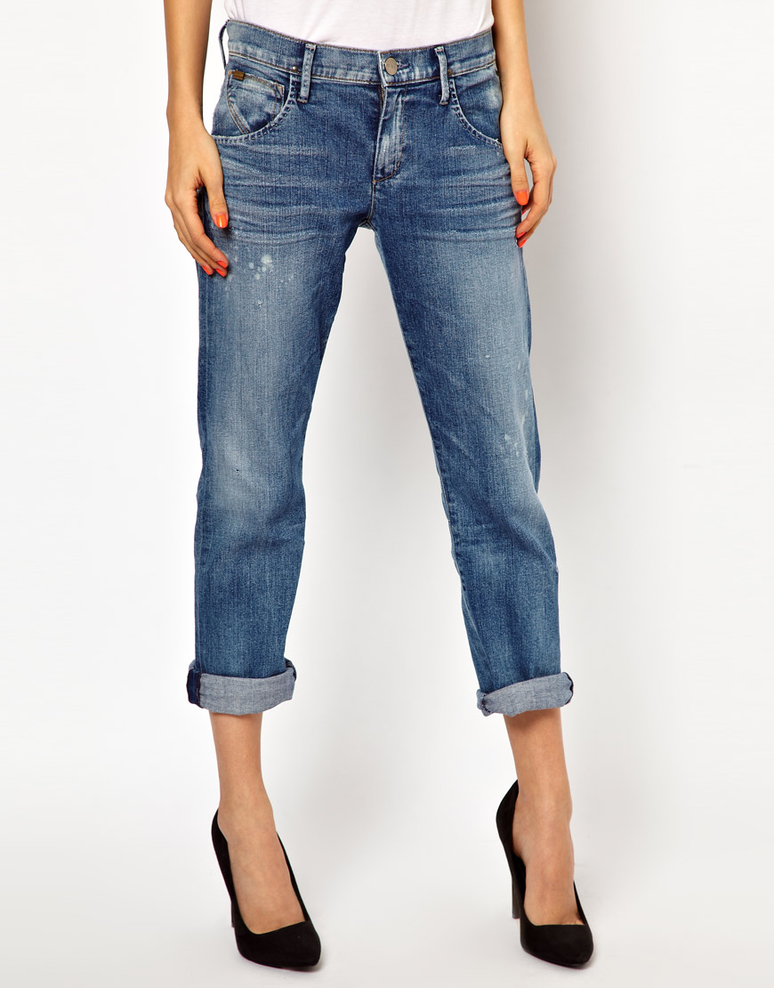 Goldsign His Jean Boyfriend Jeans in Blue (hisjeaninruby) | Lyst