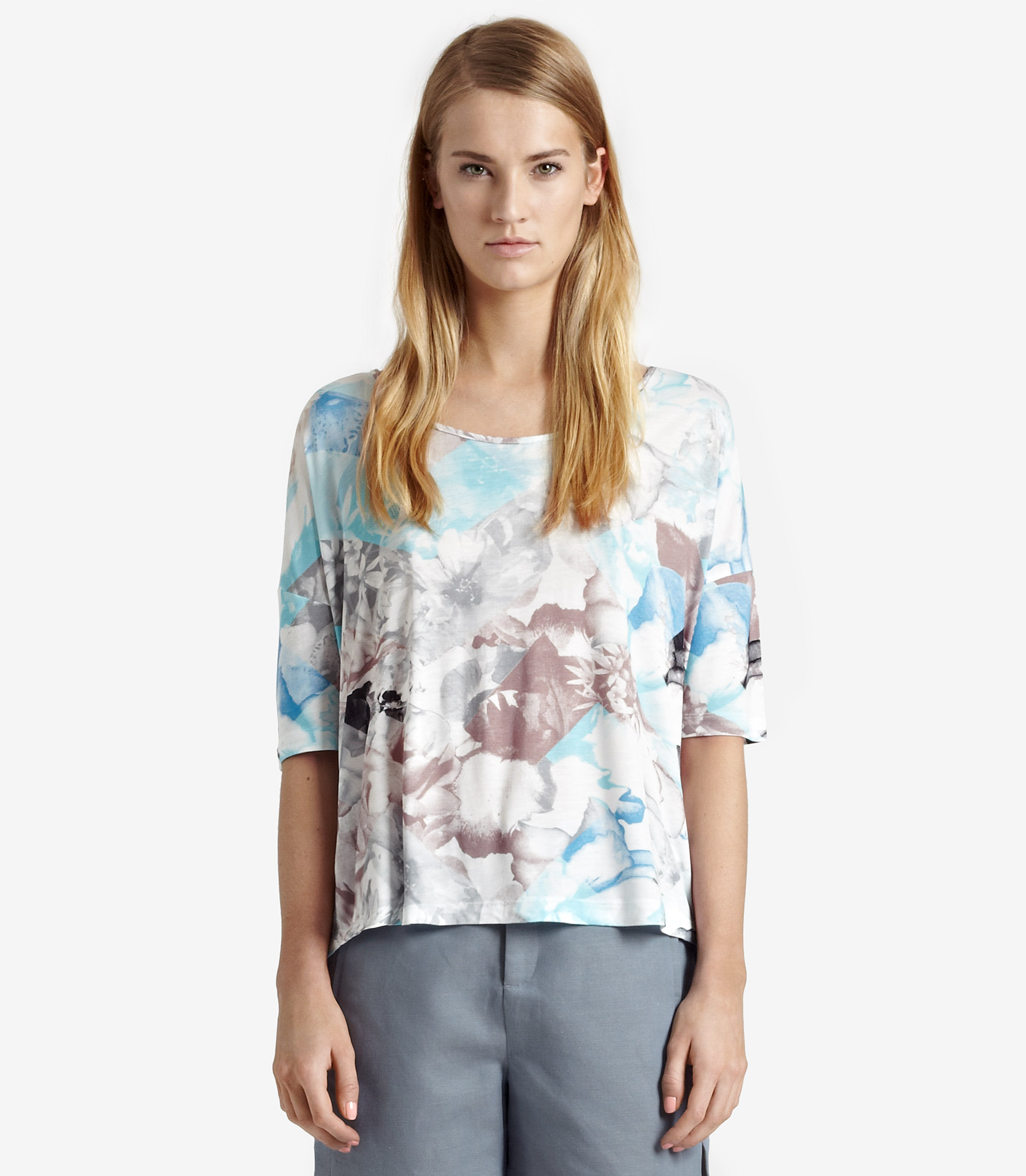 Lyst Reiss Fiora Oversized Printed Tshirt