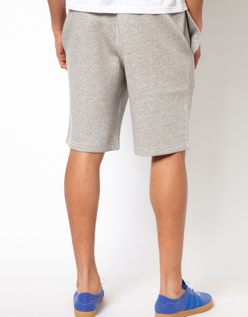 adidas Originals Sweat Short with Originals Logo in Grey (Gray) for Men - Lyst