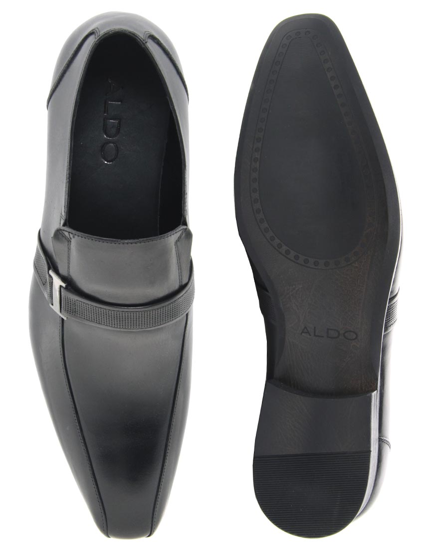 ALDO Leather Piccirillo Buckle Shoes in Brown (Black) for