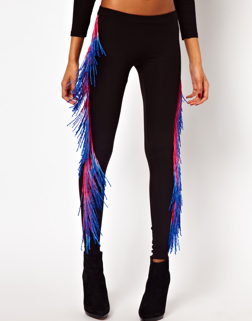 fringe yoga pants