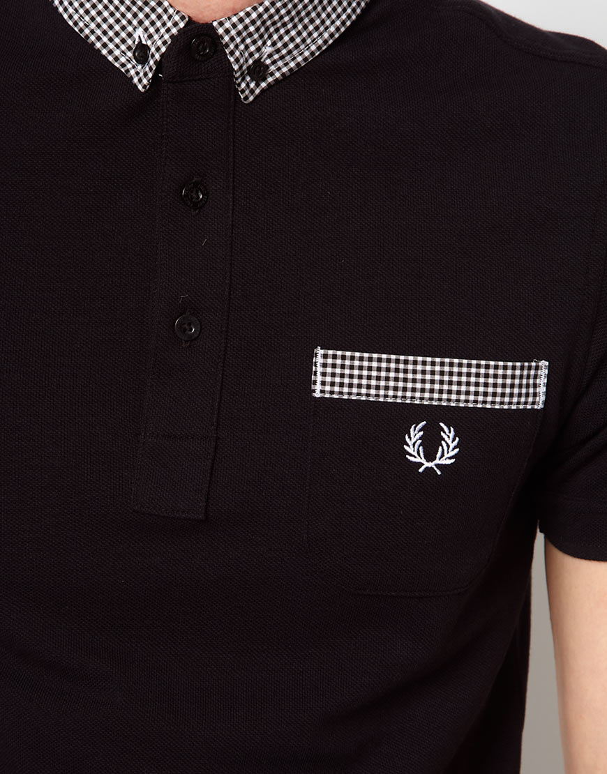 Fred Perry Polo with Gingham Check 