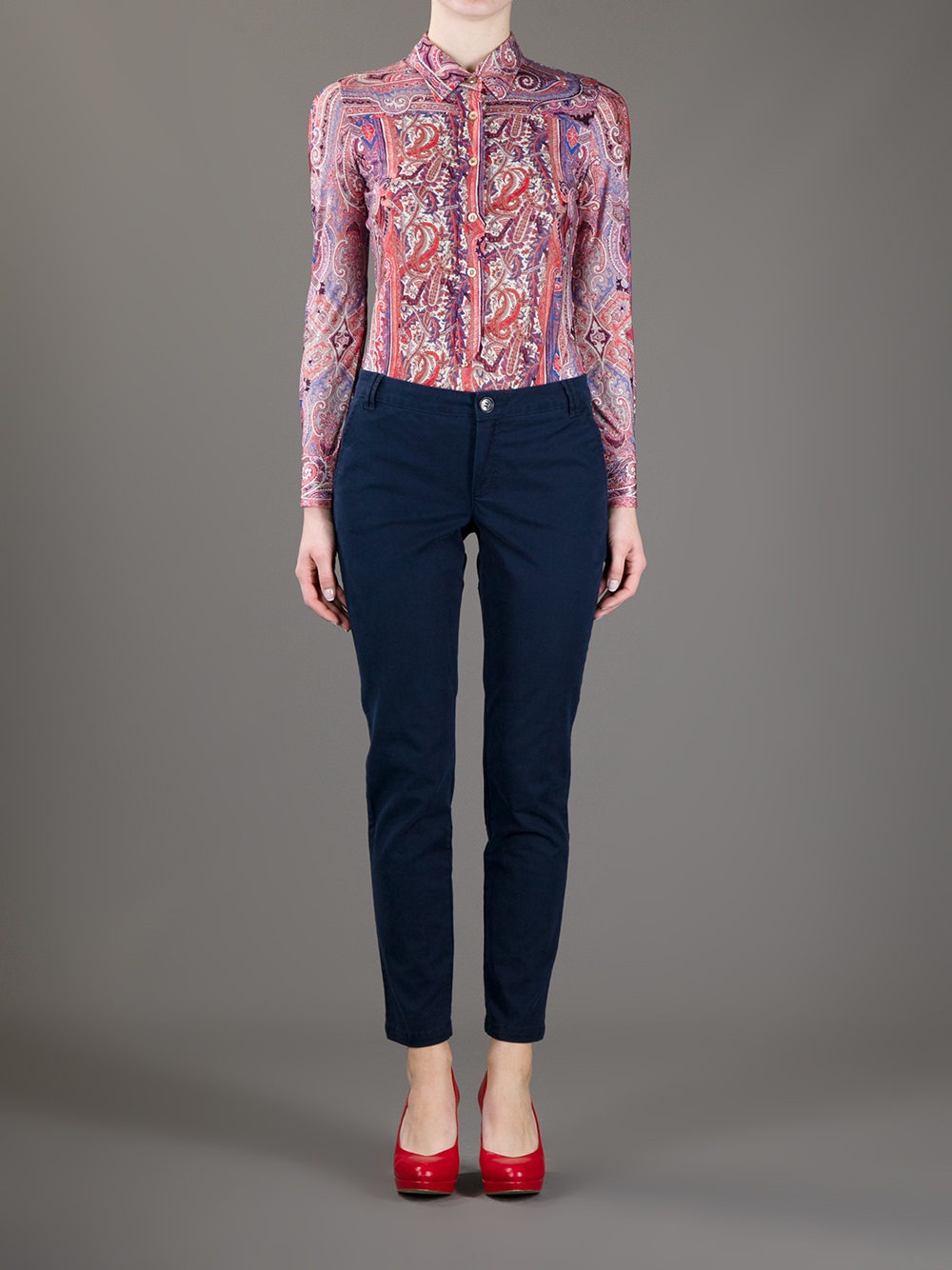 Isabel Marant Paisley Print Shirt in Red - Lyst