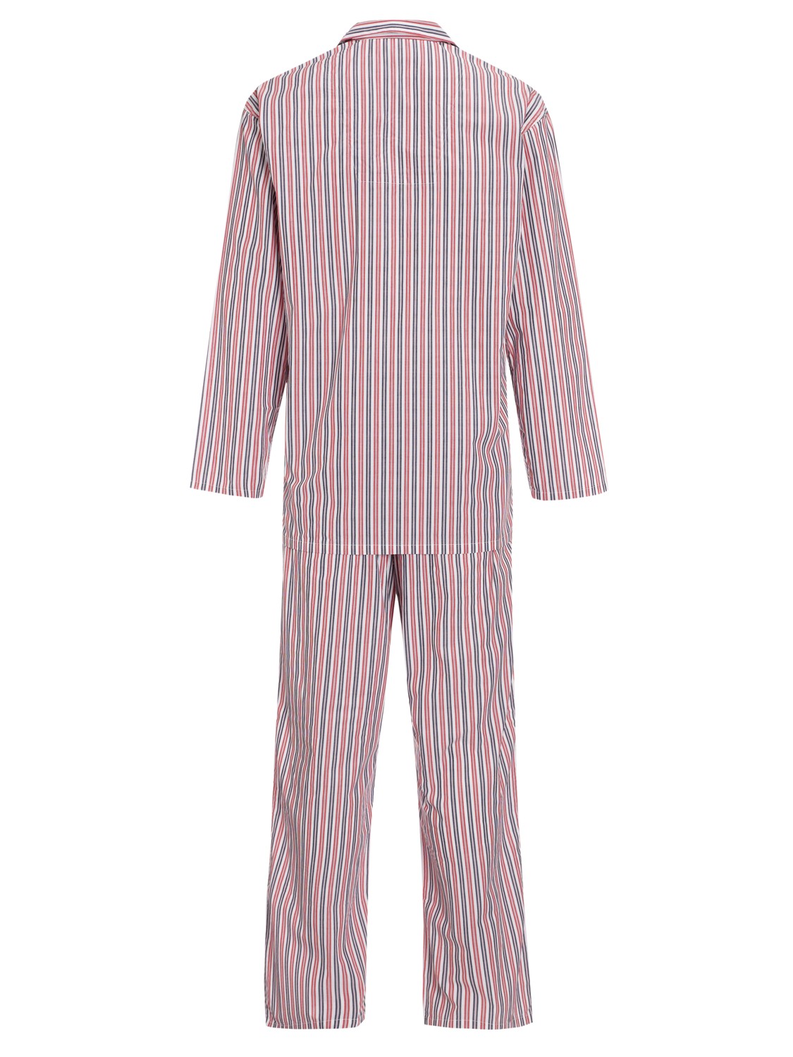 John Lewis John Lewis Woven Striped Pyjamas Red for Men Lyst