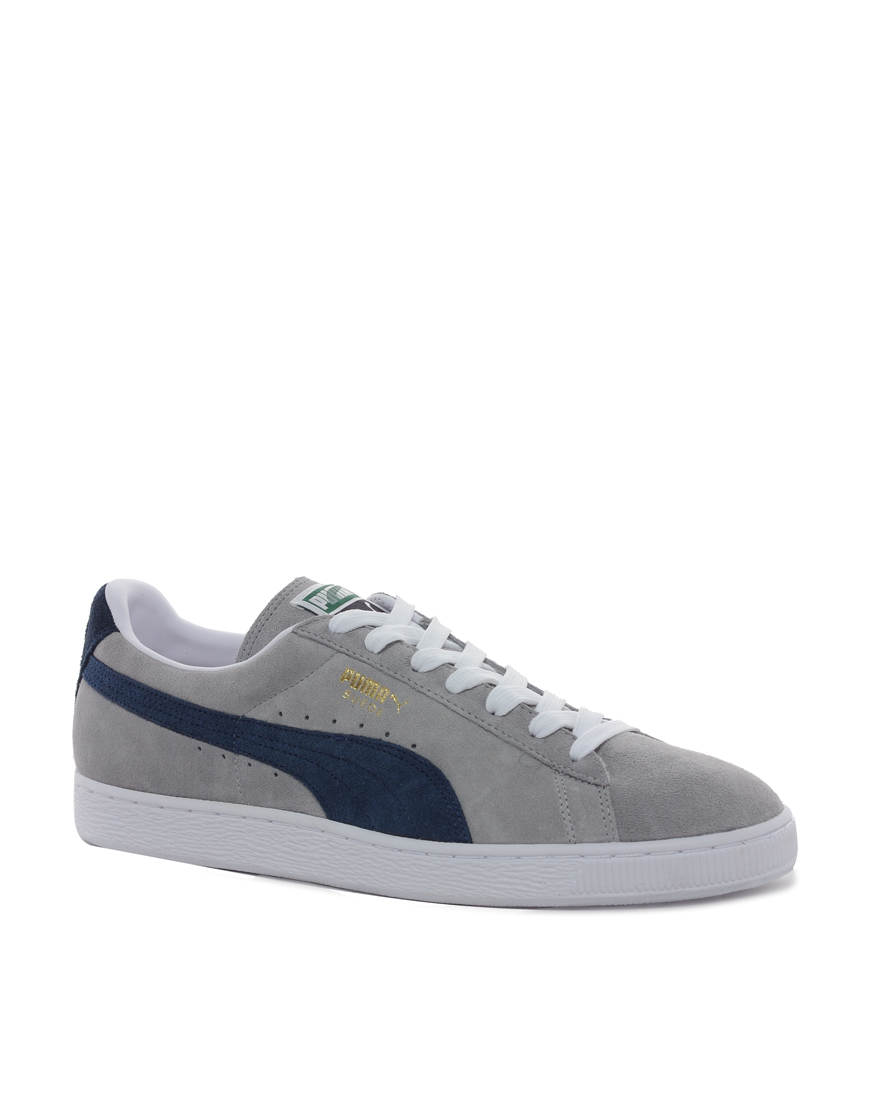 Puma Suede Classic Trainers in Gray for Men | Lyst