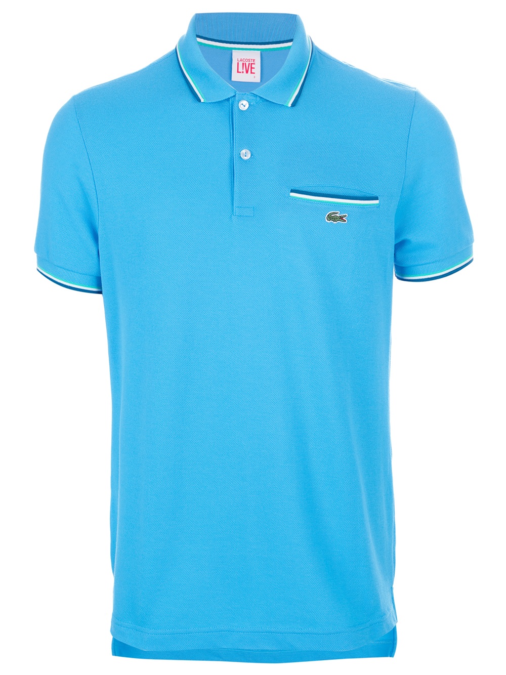 Lacoste L!ive Shirt with Pocket in Blue for Men