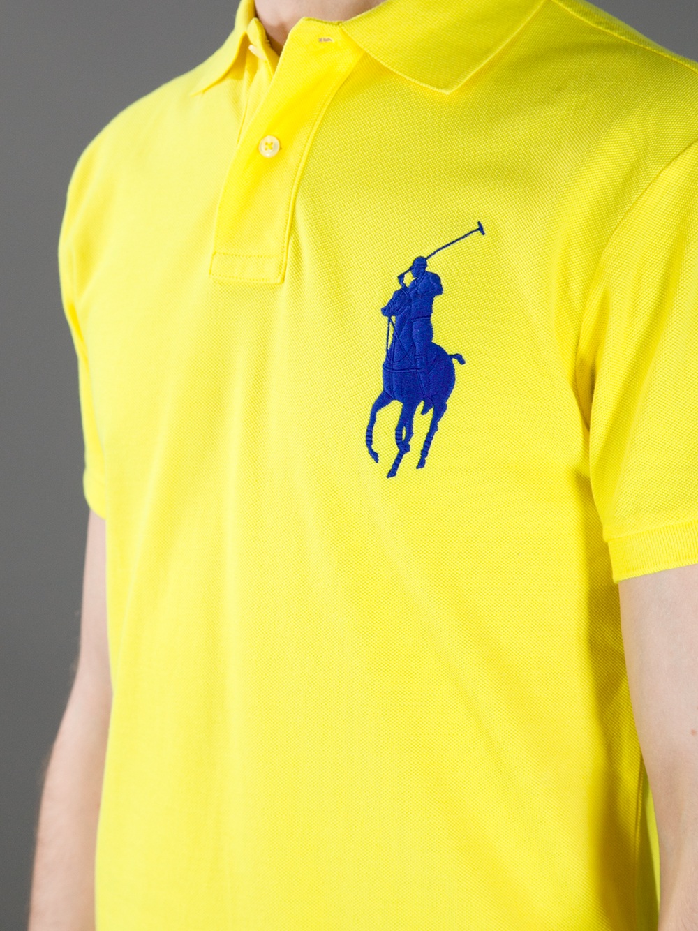 Polo Ralph Lauren Big Pony Polo Shirt in Yellow for Men - Lyst