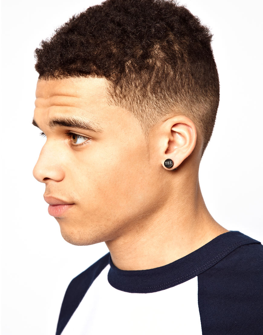 Male Black Stud Earrings The Best Produck Of Earring