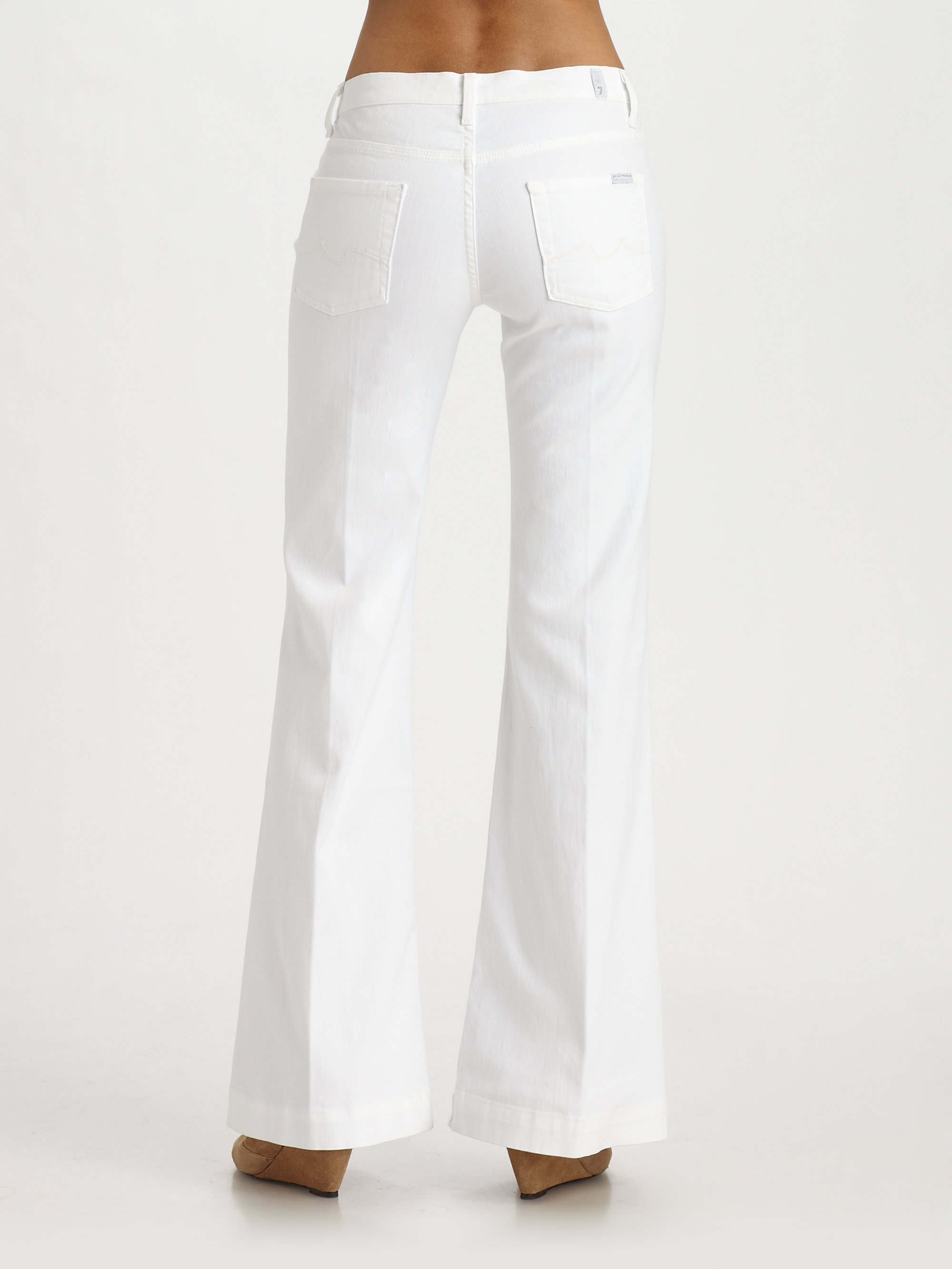 Mankind Ginger Wide Leg Jeans in White 