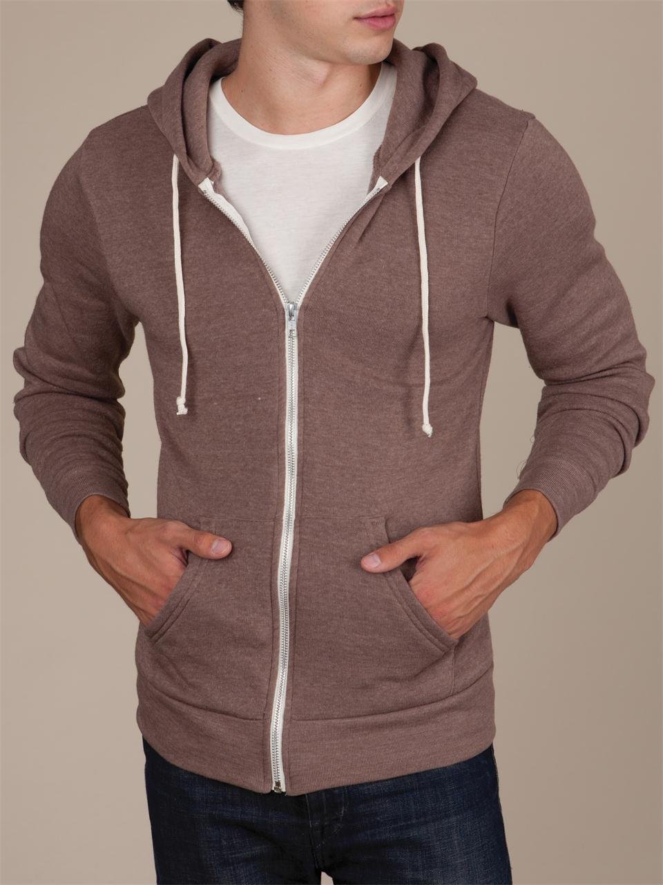 mens brown hoodie