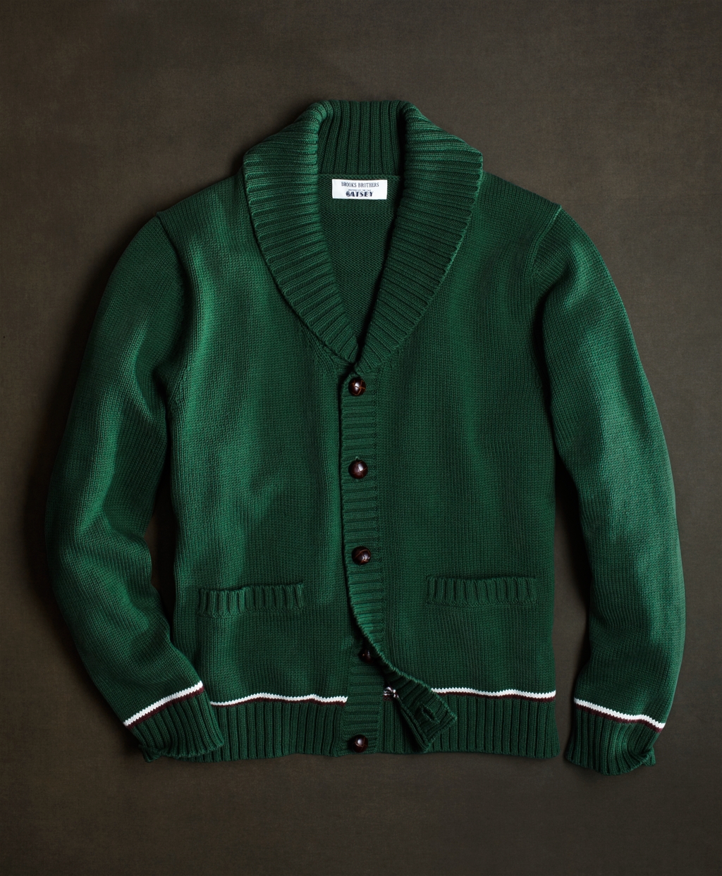mens green shawl cardigan