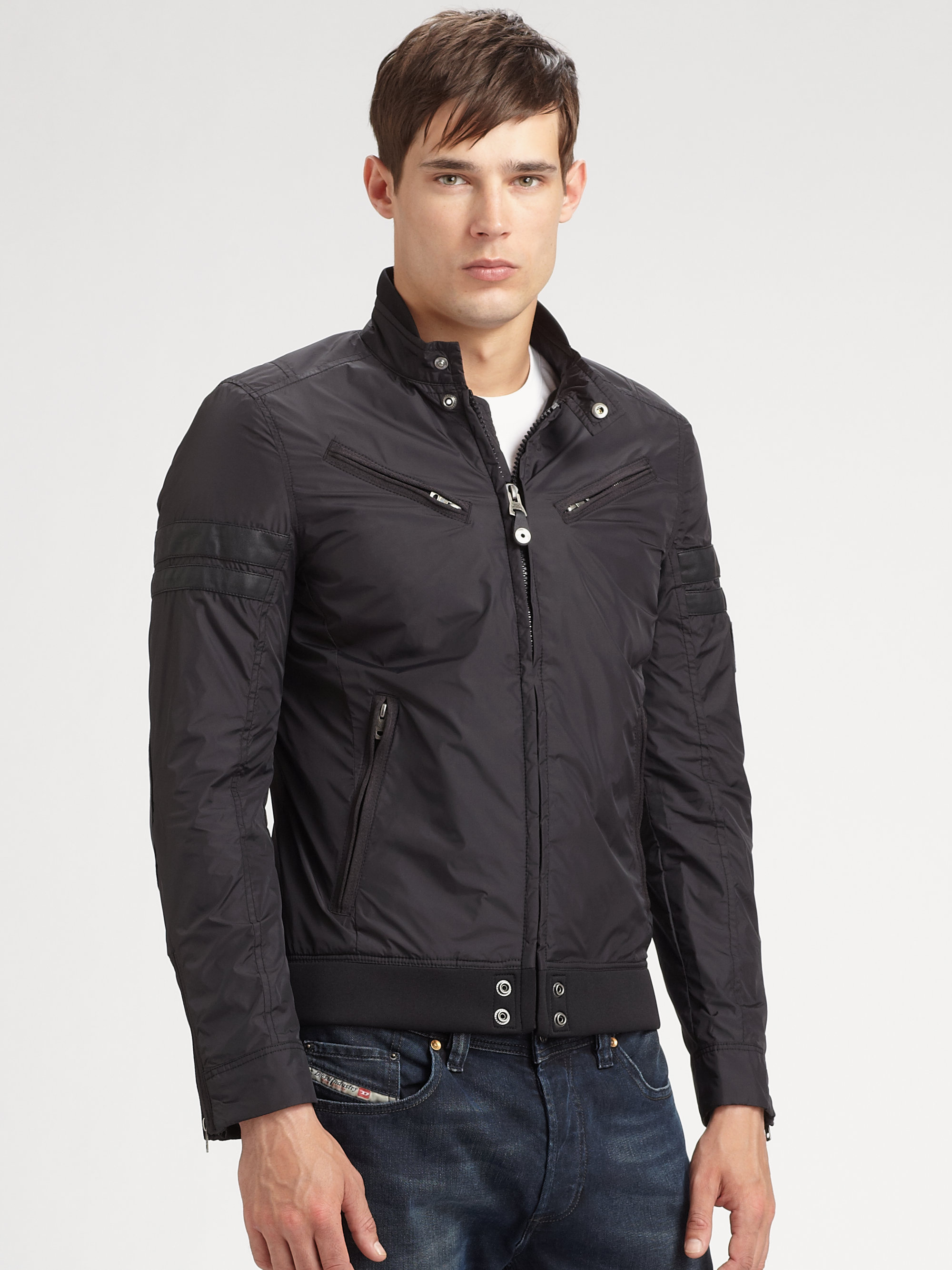 DIESEL Jupenno Jacket in Black for Men - Lyst