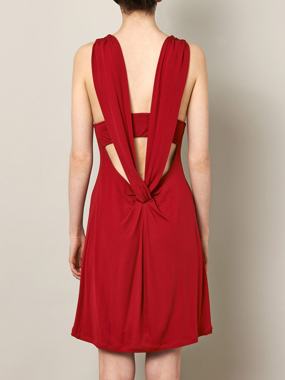 Lyst La perla Smock Pleated Beach Dress in Red