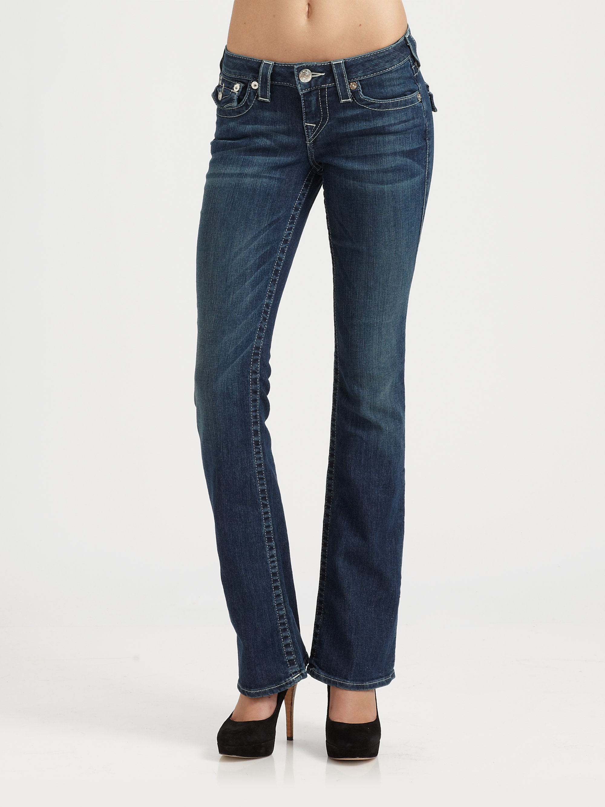 True Religion Becky Bootcut Jeans in Blue - Lyst