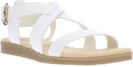 A.p.c. Flat Sandal in White | Lyst