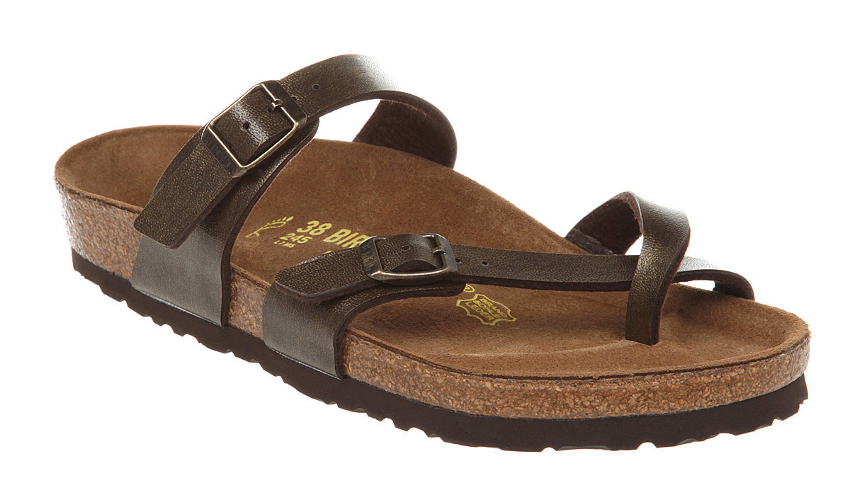 Lyst Birkenstock Mayari X Toe Thong Bronze in Brown