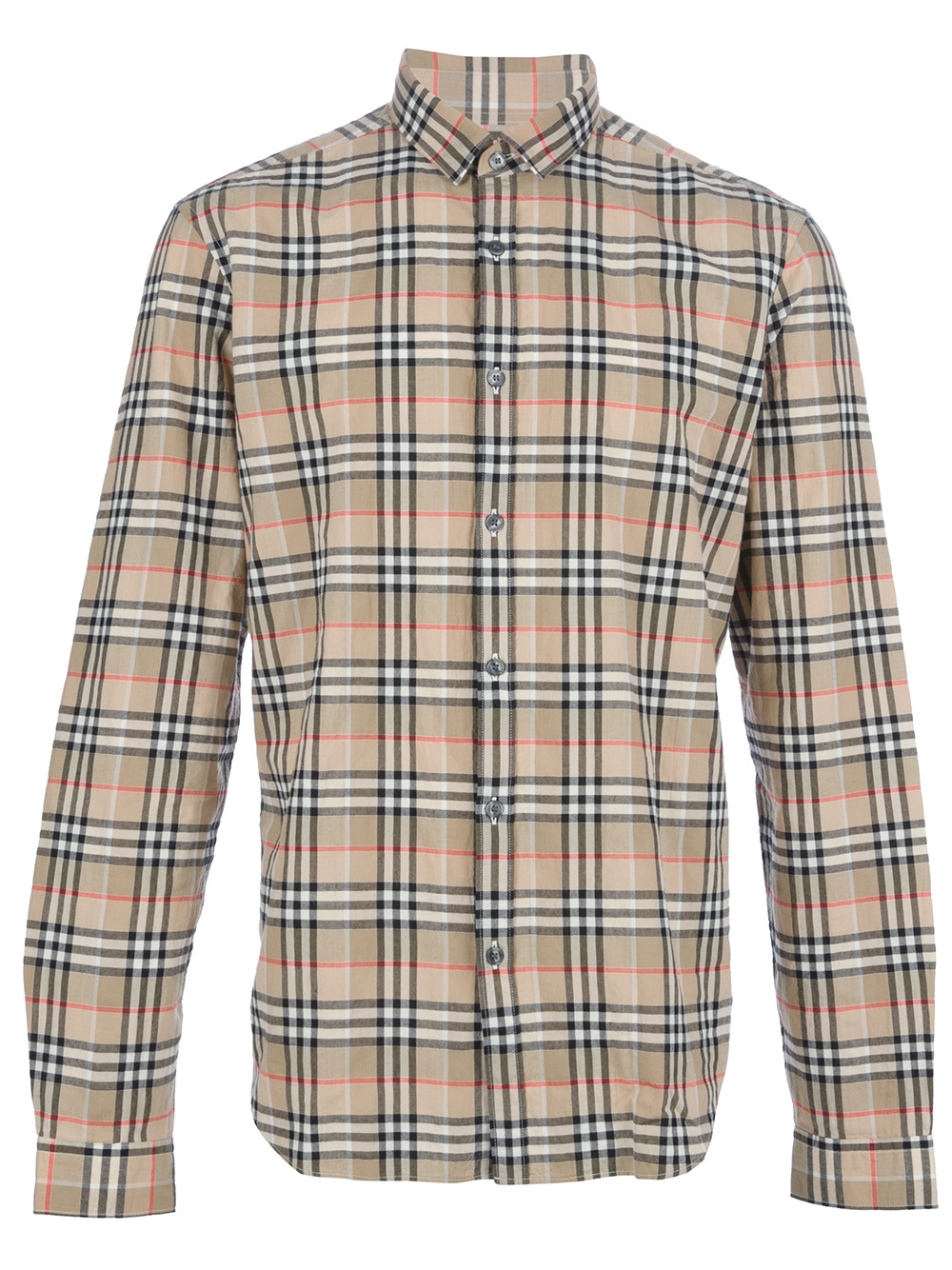 Burberry brit Checked Shirt in Beige for Men | Lyst