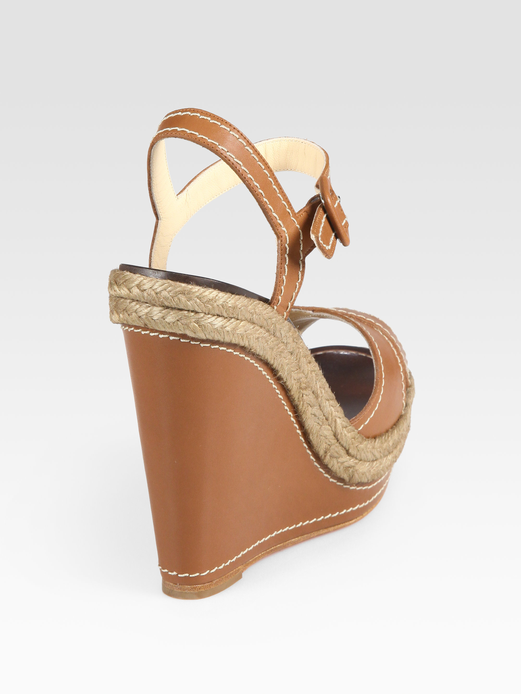 christian louboutin wedge slingback sandals | Boulder Poetry Tribe