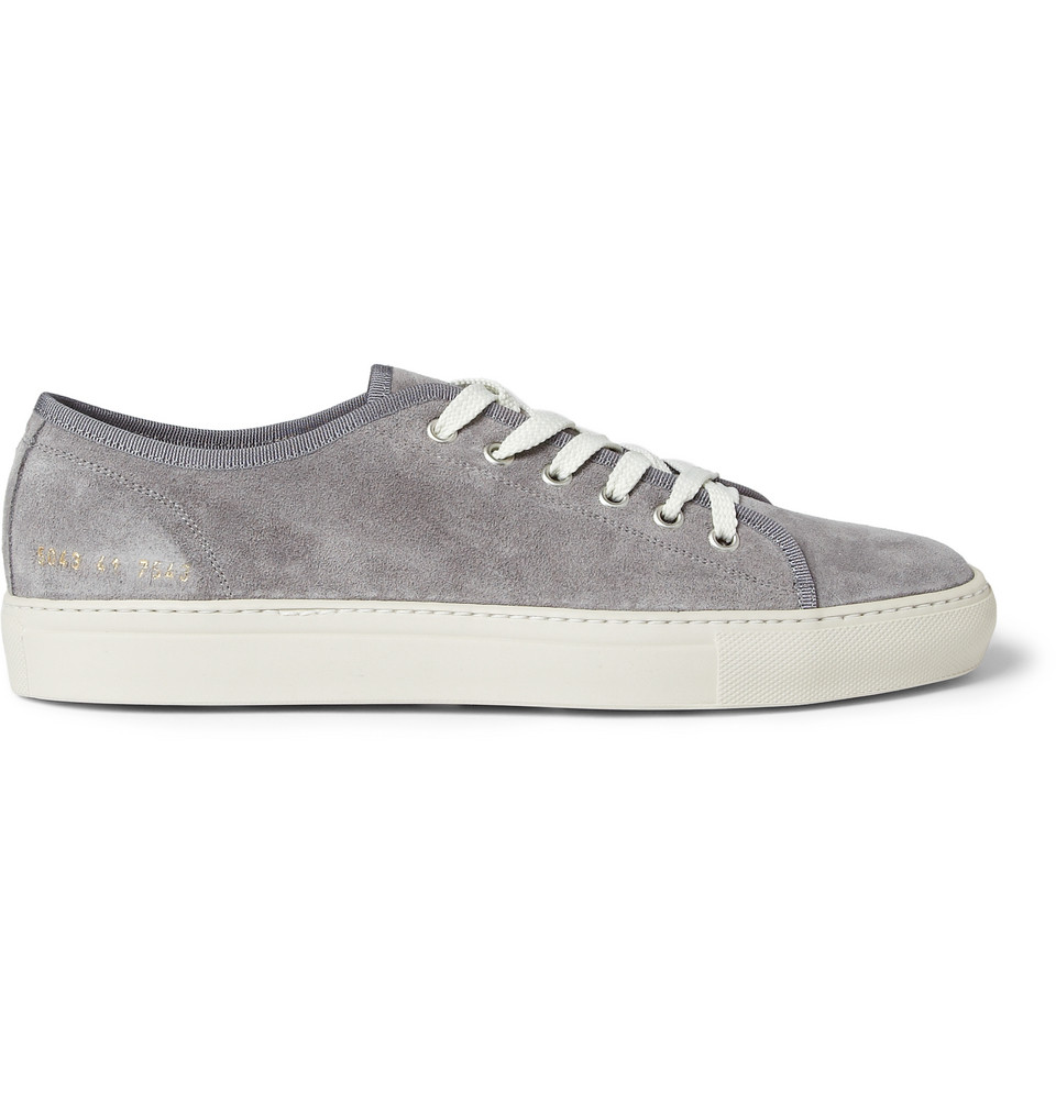 Common Projects Tournament Suede Sneakers in Gray for Men - Lyst