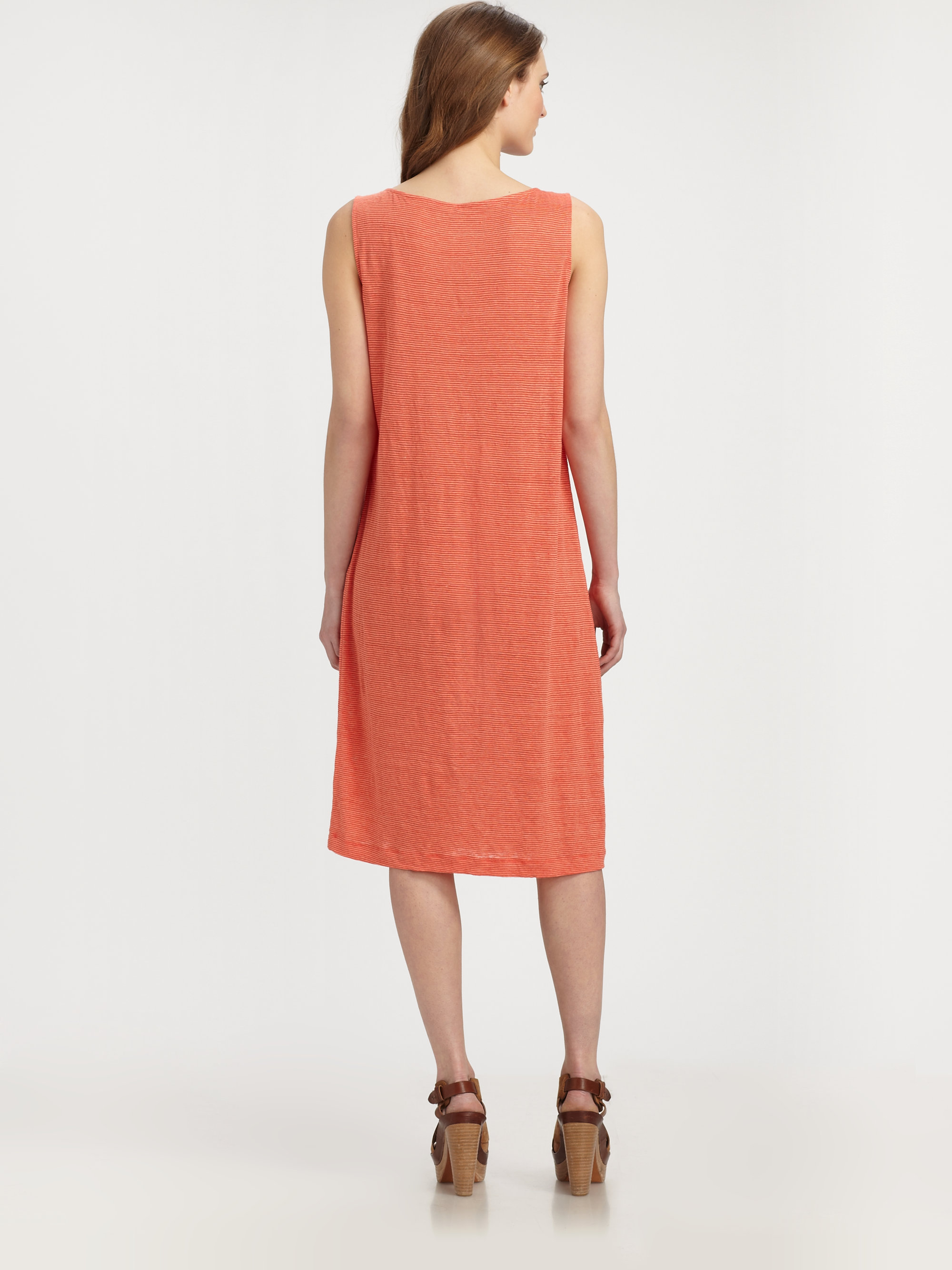 eileen fisher orange dress