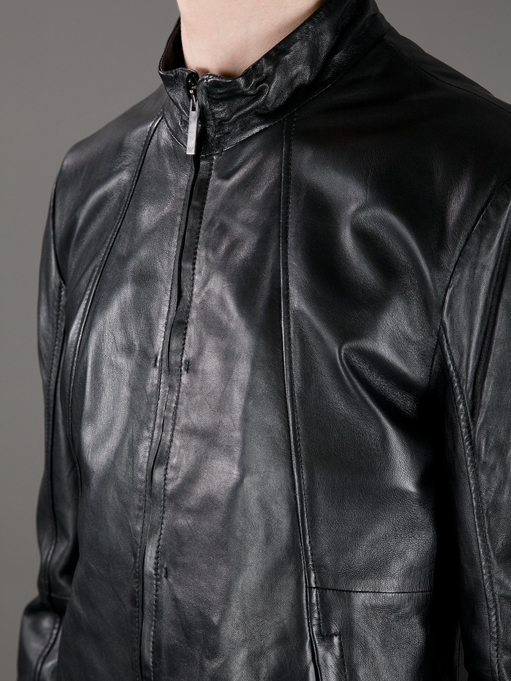 emporio collezione leather jacket fake