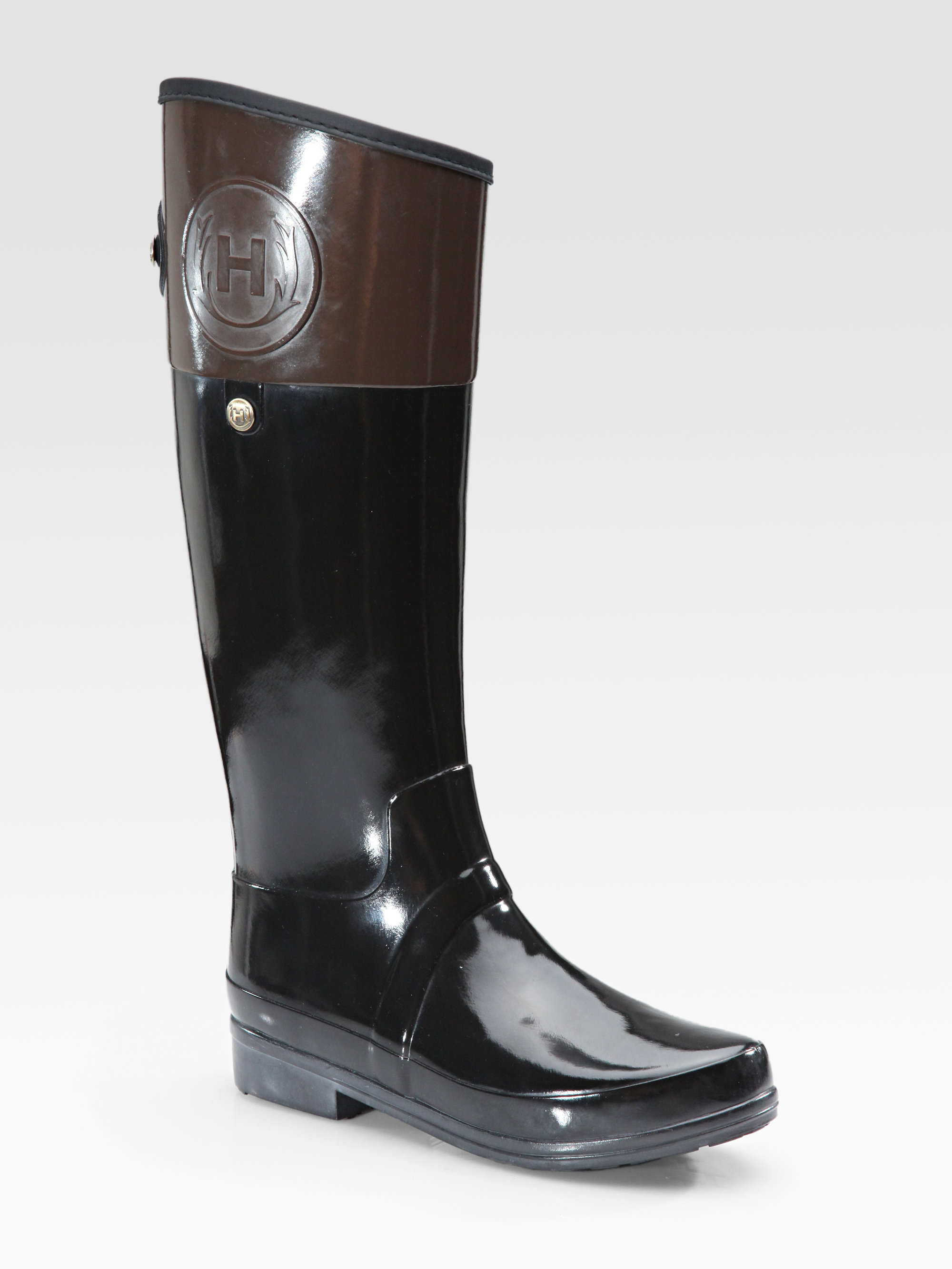 two tone hunter boots