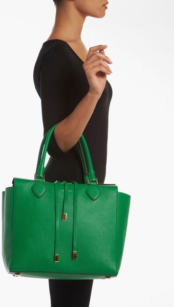 Michael Kors Miranda Large Tote in Green (end of color list palm) | Lyst