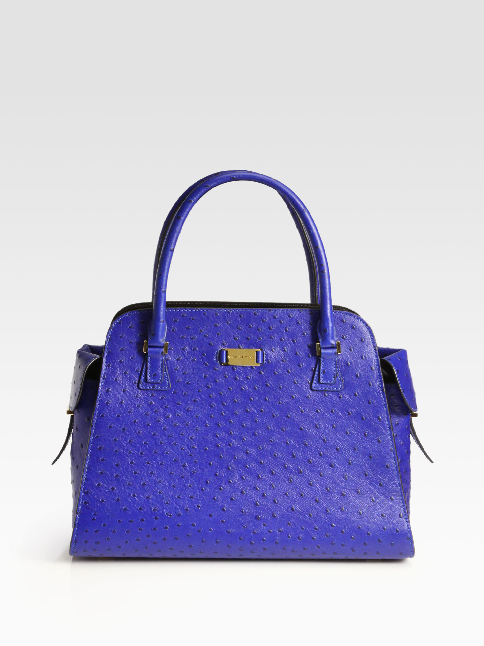 michael kors gia ostrich tote