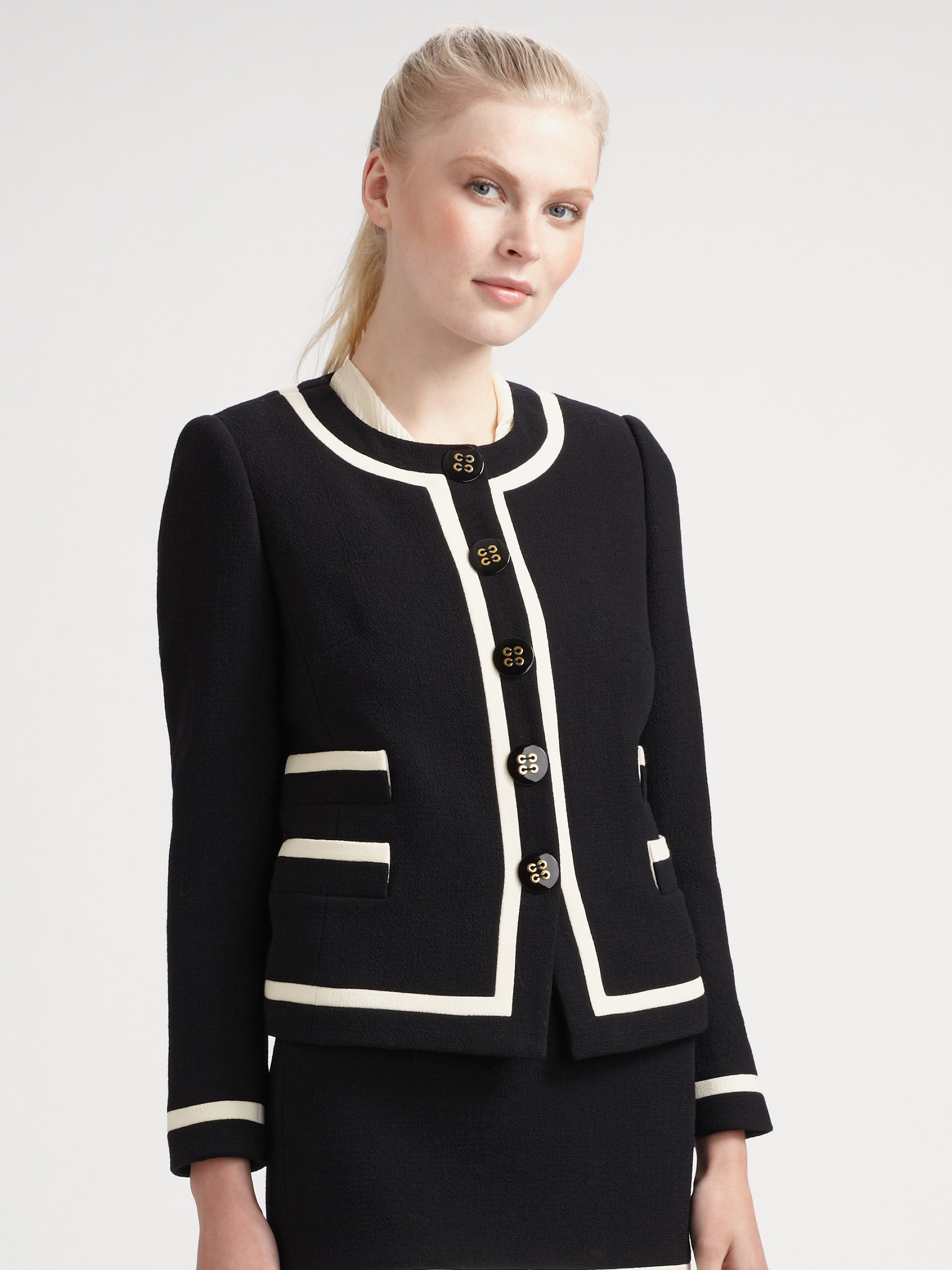 Milly Gabrielle Jacket in Black Lyst