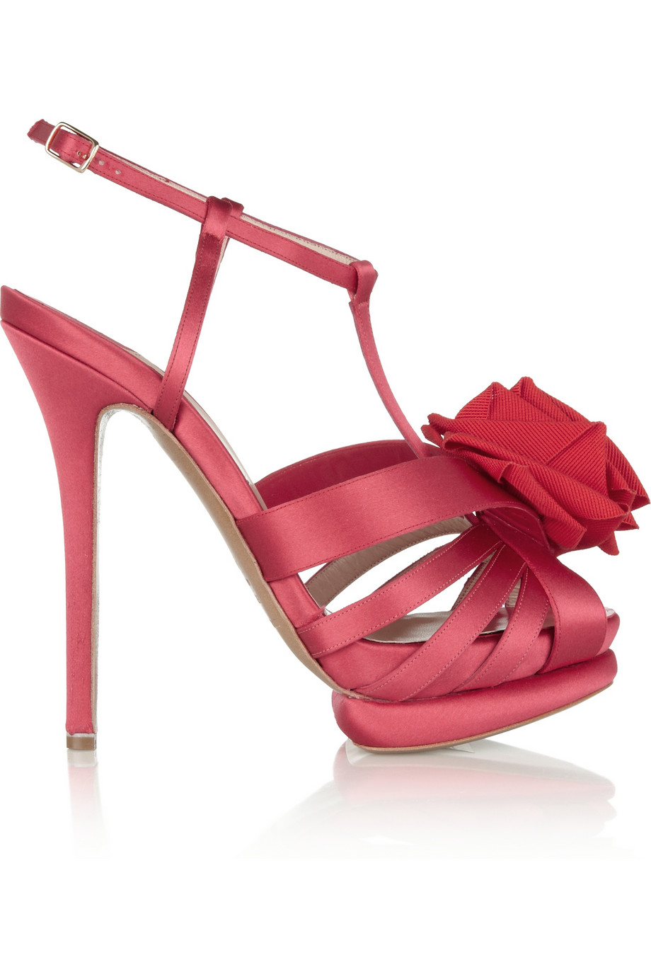Lyst - Nicholas kirkwood Satin Sandals in Pink