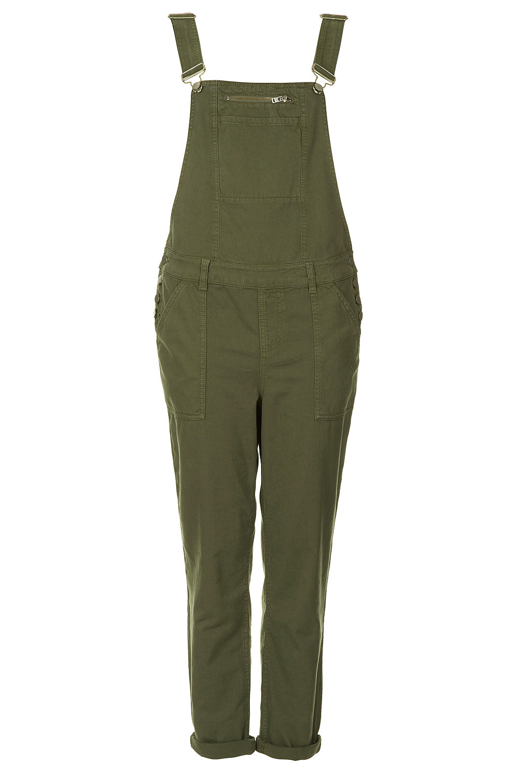 Khaki Washed Dungaree in Green Lyst