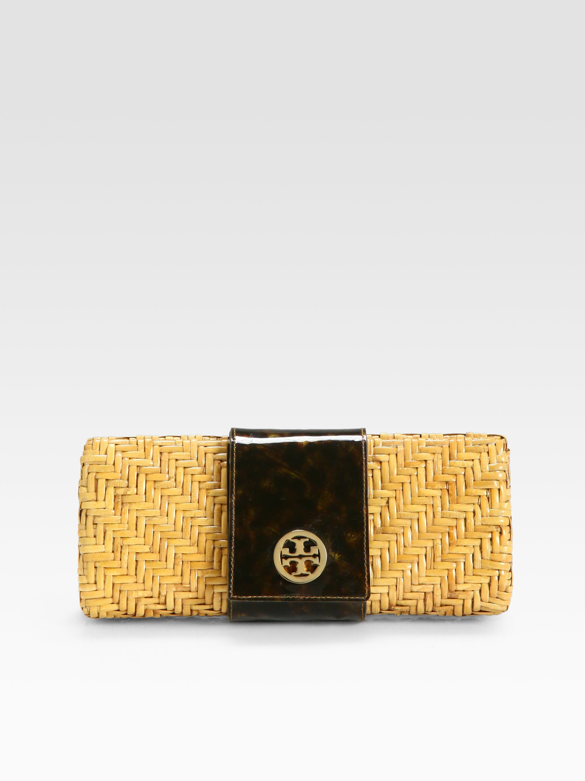 tory burch wicker clutch