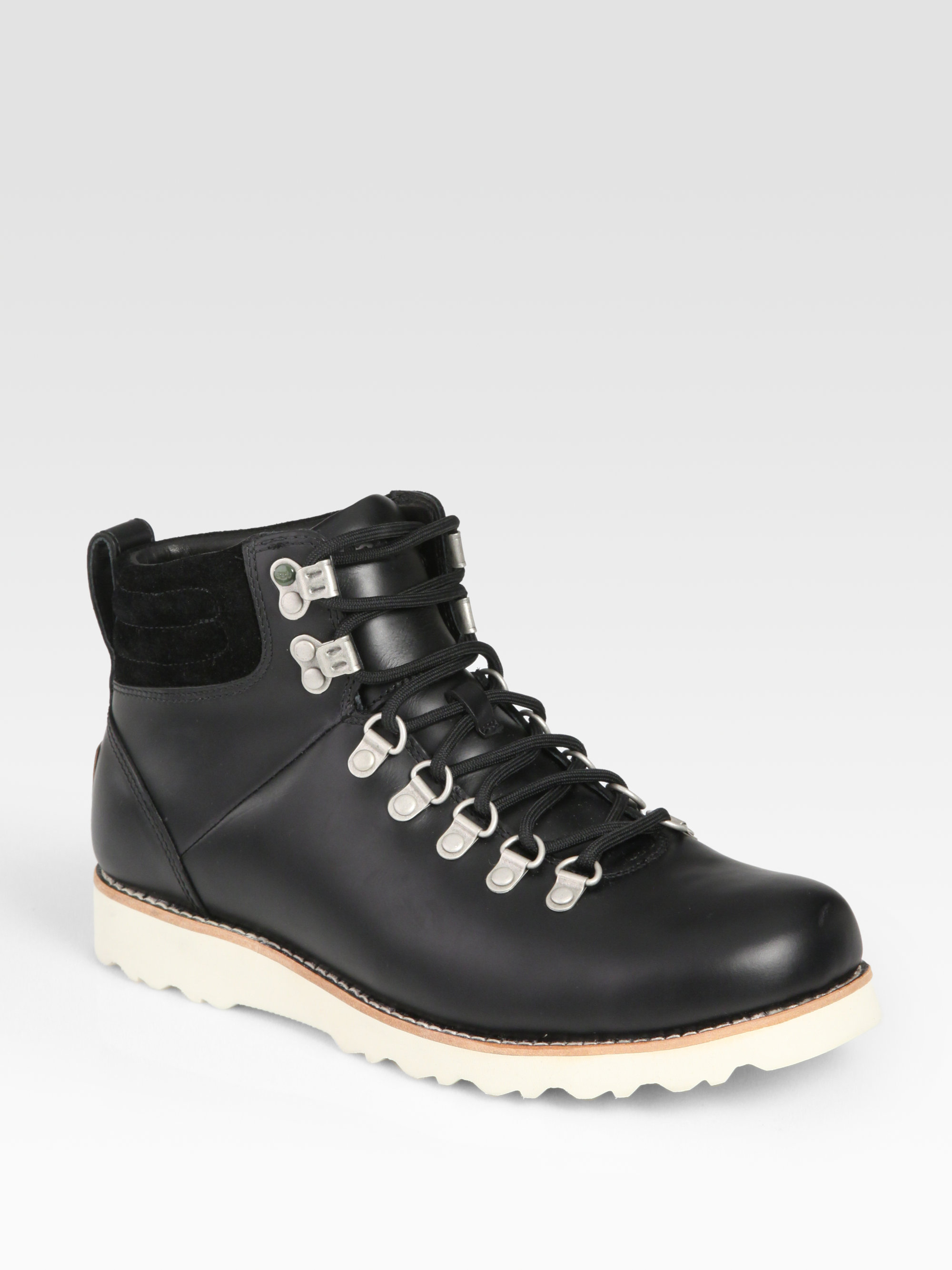 UGG Capulin Leather Boots in Black for Men - Lyst