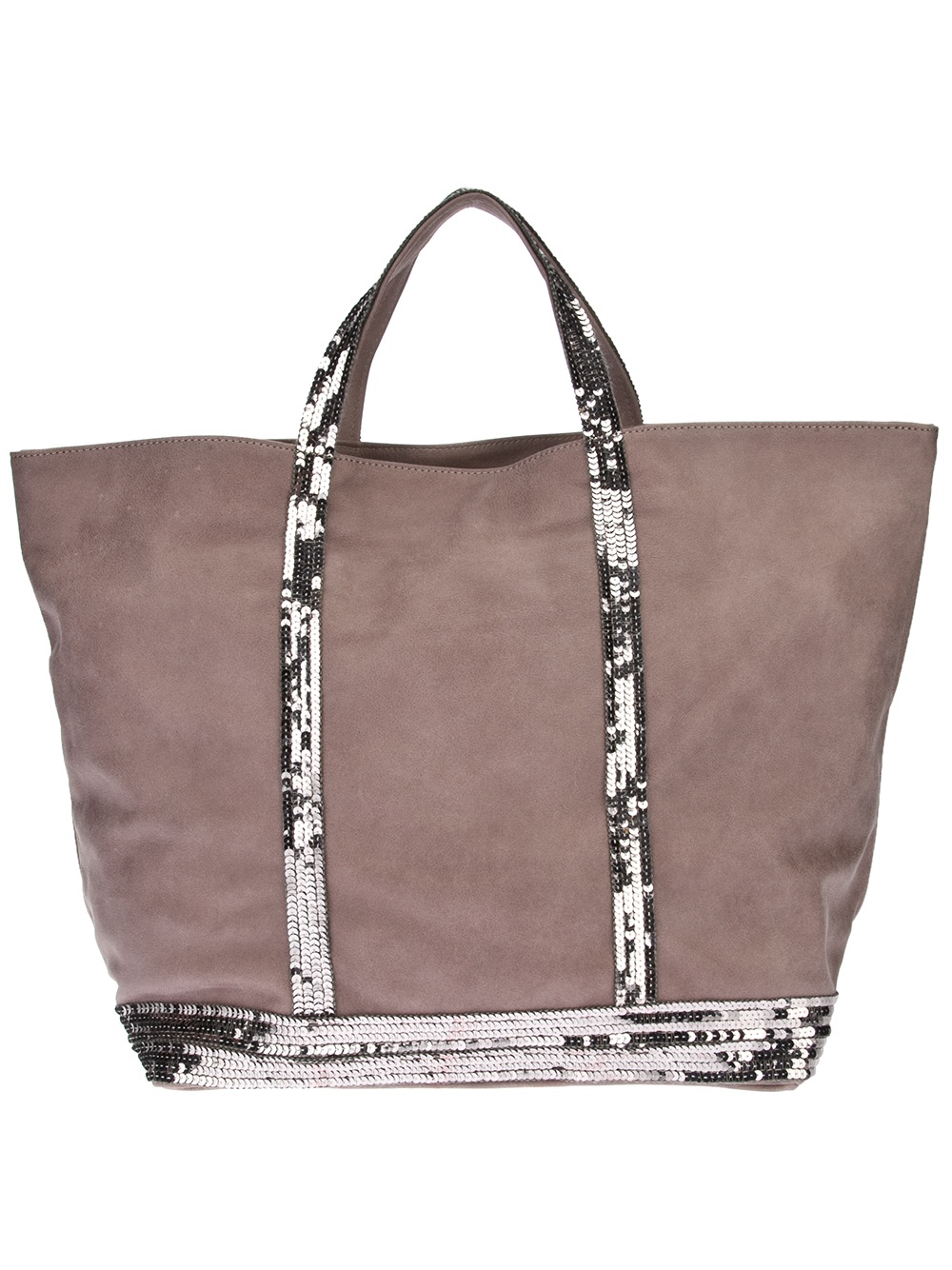 Vanessa Bruno Sequin Tote Bag in Gray (cement) | Lyst