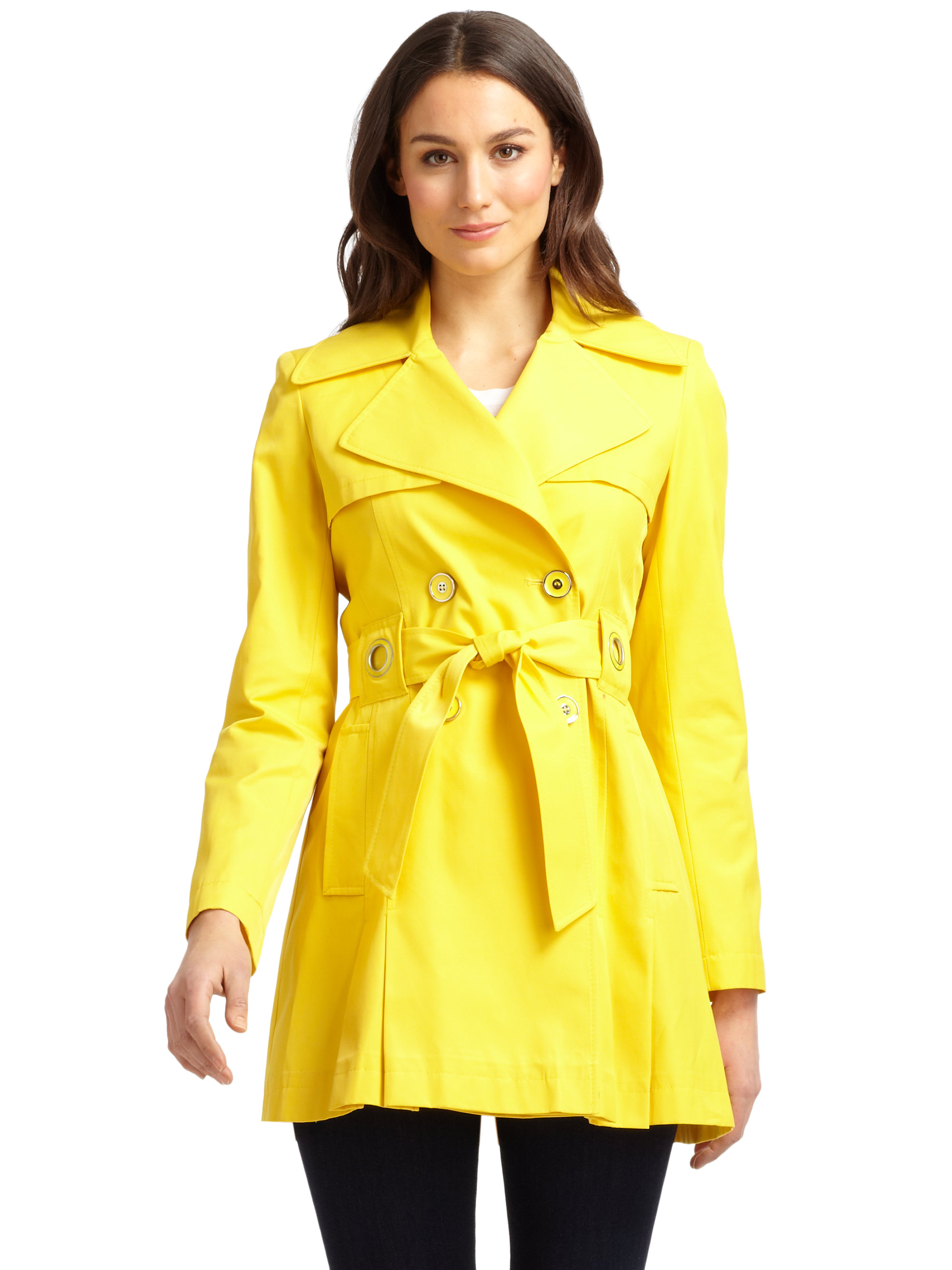 Via Spiga C Zip Front Trench Jacket In Pink Lyst Gallery