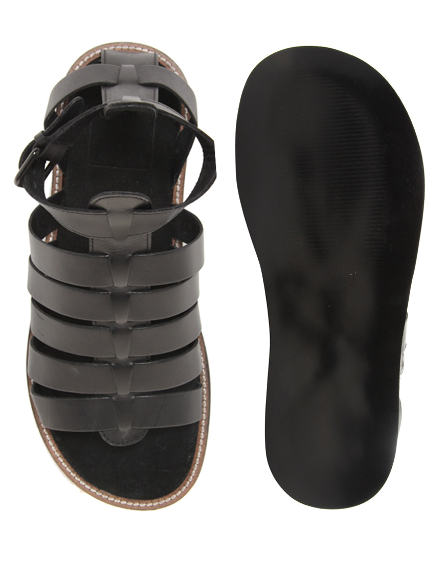 ASOS Gladiator Sandals in Black for Men Lyst
