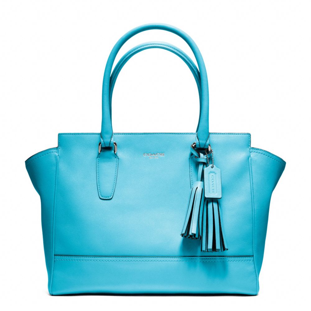 COACH Legacy Leather Medium Candace Carryall in Blue | Lyst