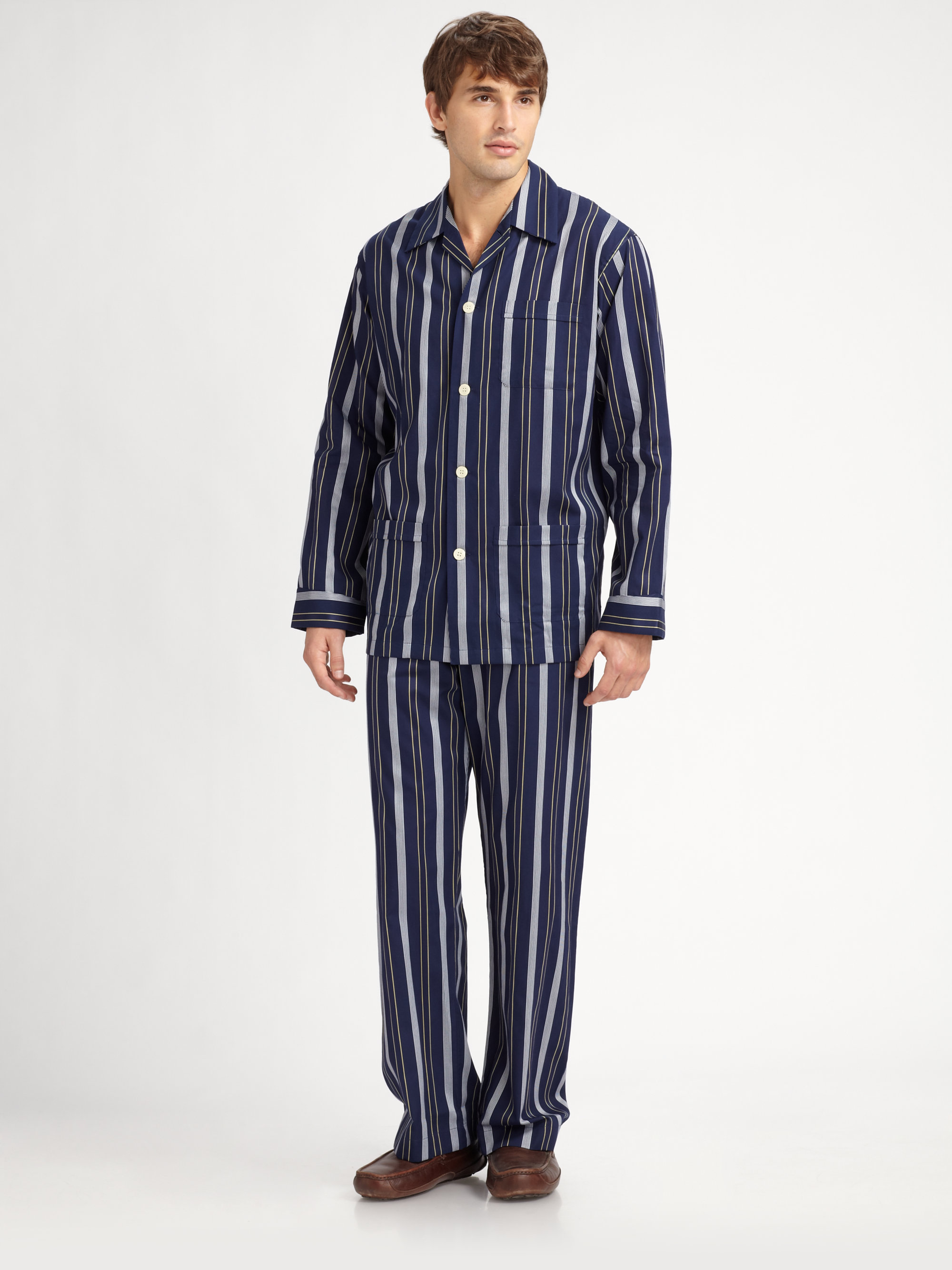 Mens striped pajama set Clearance