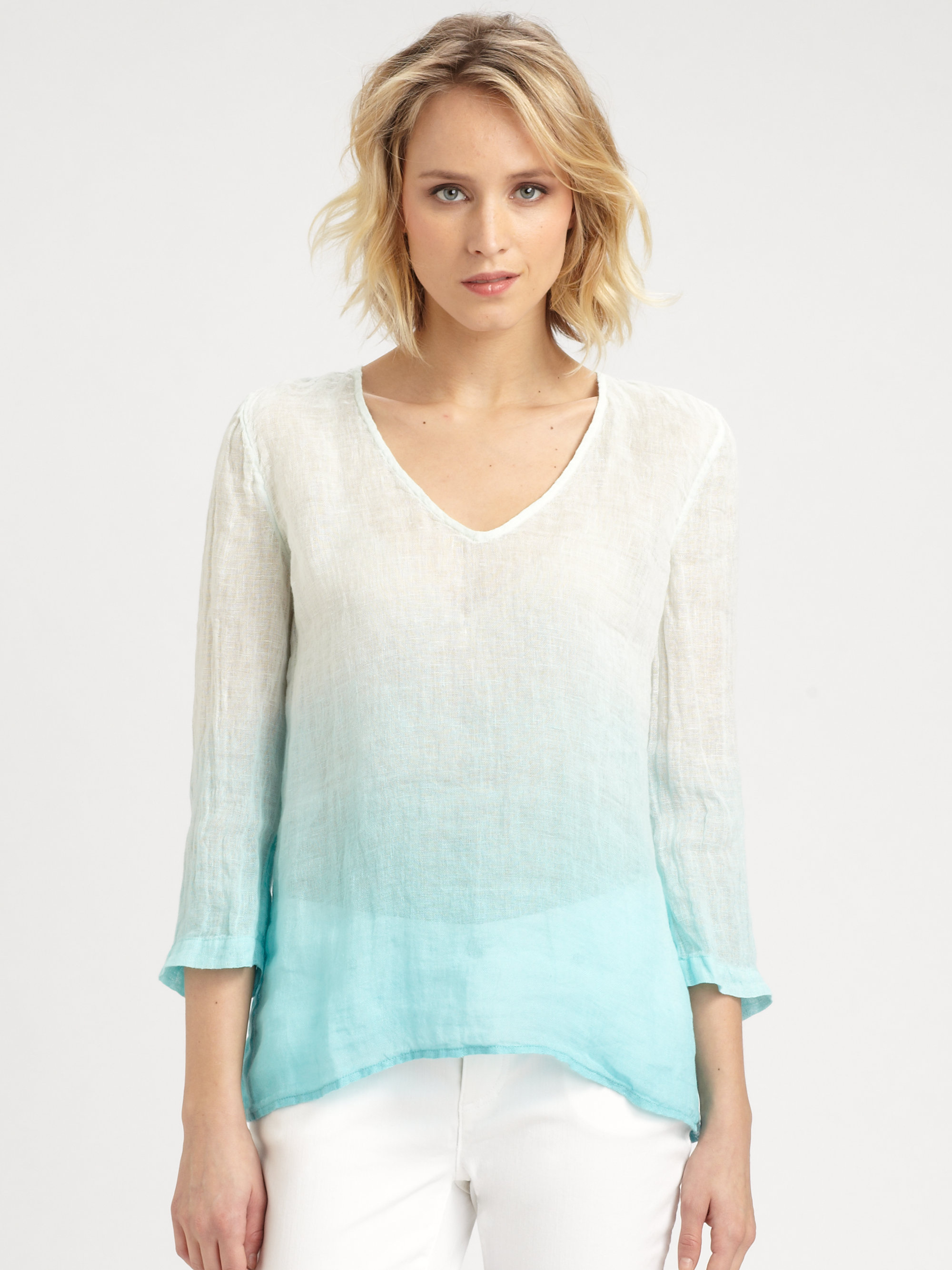 eileen fisher linen blouse